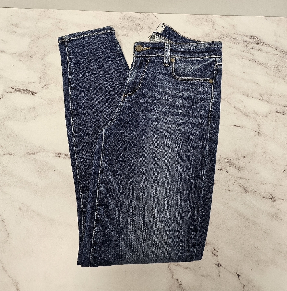 PAIGE Verdugo Ankle Mid‎ Rise Skinny Blue Jeans 28 Preowned - Picture 3 of 9
